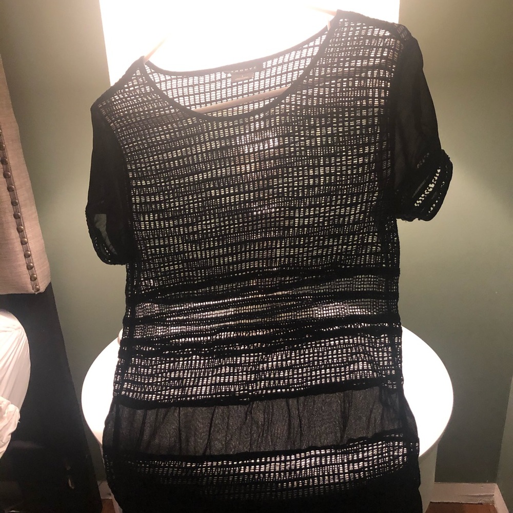 Trouve black tunic top in small from Nordstrom